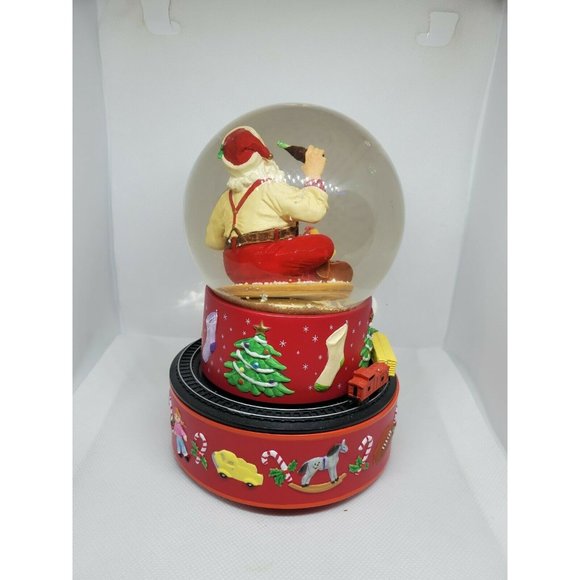Vintage Coke Snow Globe Santa I’d Like To Teach The World To Sing 1971 Music Box - Picture 5 of 12